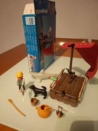 Playmobil 3736 barca náufrago pirata