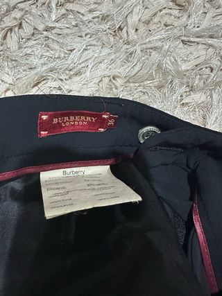 Traje Burberry Mujer azul noche crepe