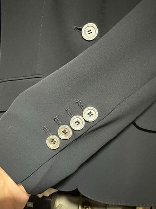 Traje Burberry Mujer azul noche crepe