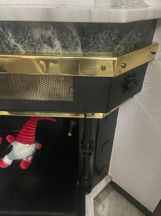 Chimenea metálica de leña