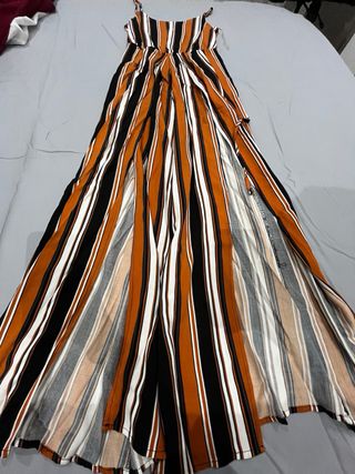 Mono AMISU rayas negro y marrón Talla 32