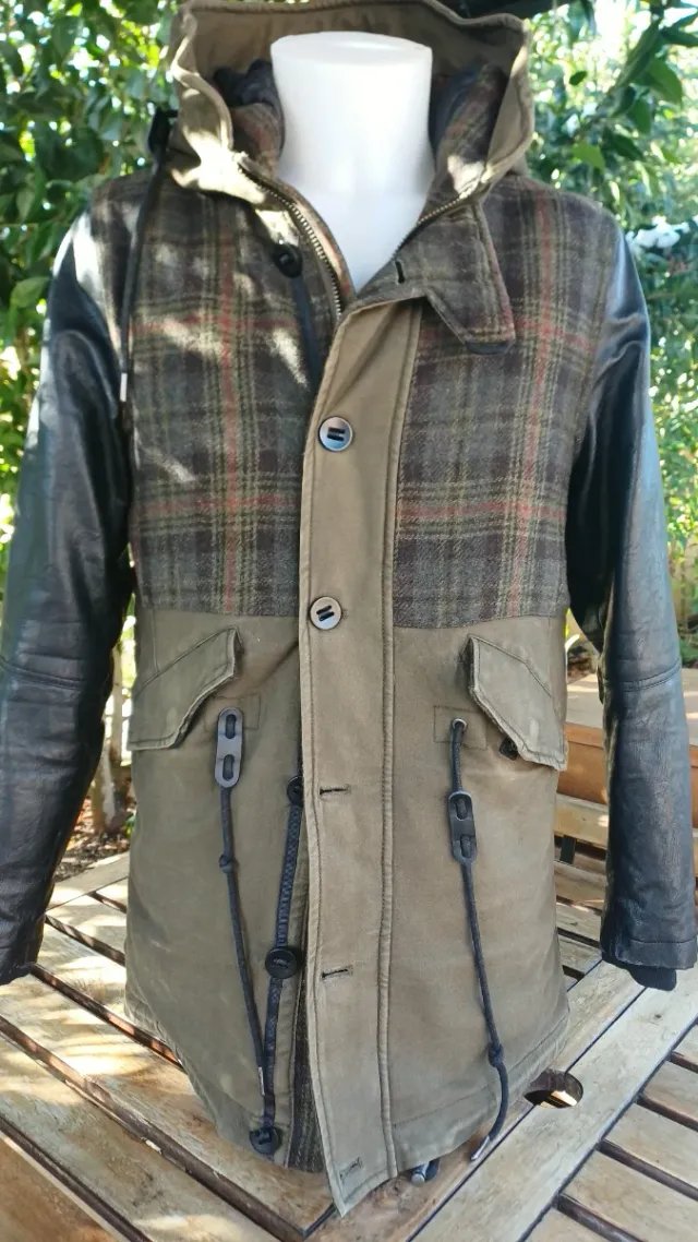 Parka Gianni Lupo Multicolor Verde Oliva