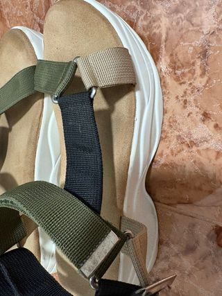 Sandalias plataforma verde