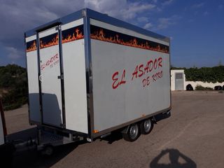 Remolque Asador de Pollos Ambulante