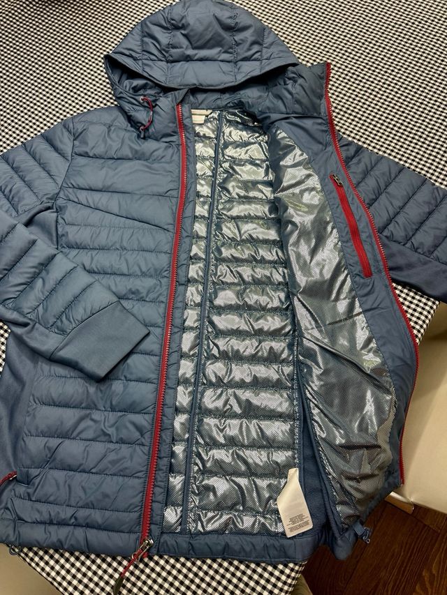 Chaqueta Columbia azul Hombre con capucha