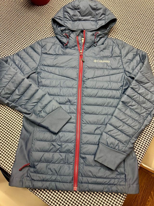 Chaqueta Columbia azul Hombre con capucha