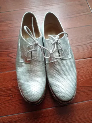 Zapatos Plataforma Plata