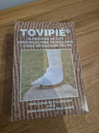 Alpargata post pierna enyesada tovipie