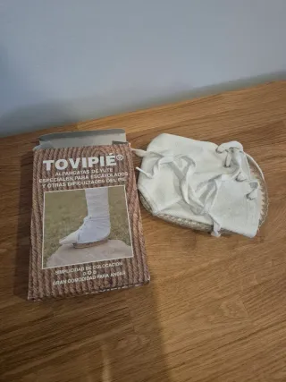 Alpargata post pierna enyesada tovipie