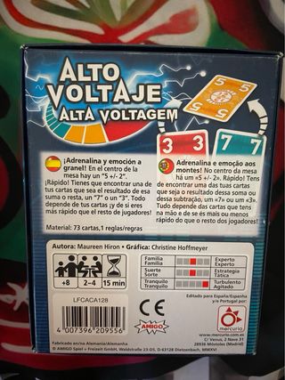 Juego de mesa Alto Voltaje