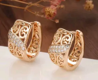 Conjunto Oro Laminado 585 Anillo Talla 18