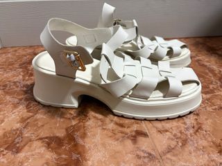 Cangrejeras plataforma blancas