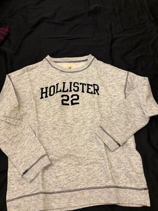 Sudadera Hollister Gris Talla XS oversize