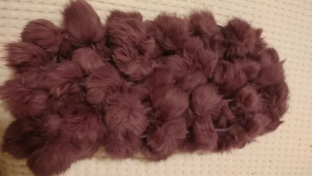 Bufanda de pelo morada