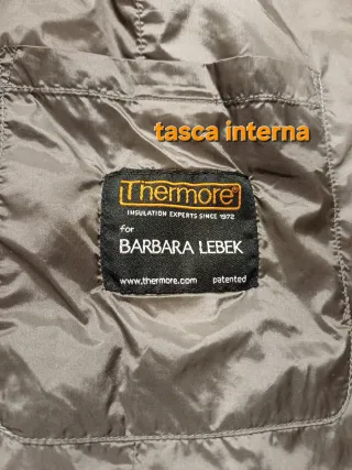 Piumino Barbara Lebek donna tg 56 col. tortora.