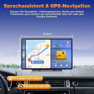 Radio car play Portátil 9 Inalámbrica