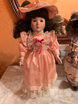 3-Bambole di ceramica vintage