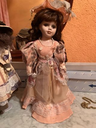 3-Bambole di ceramica vintage