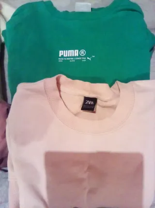 Conjunto chándal gris y polerones