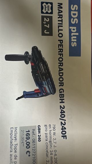 Mart.Perfor.Bosch GBH 240F + portabroc. universal