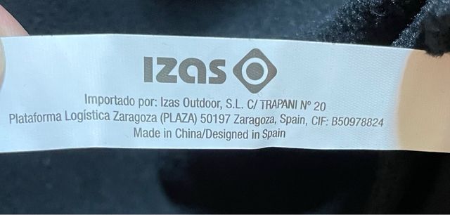 Forro Polar Izas Negro a Estrenar