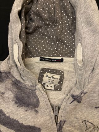 Sudadera Pepe Jeans cremallera talla XS