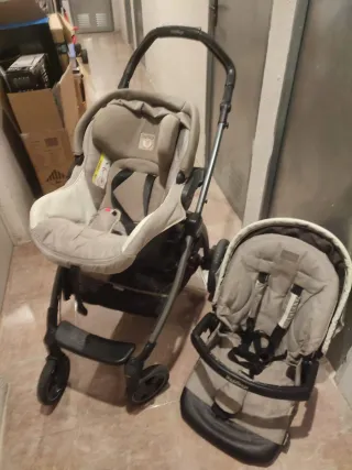 Trío Peg Perego: Capazo, Silla y Grupo 0