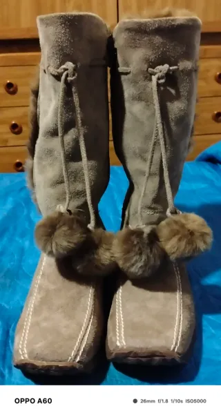 Stivali invernali camoscio pelo