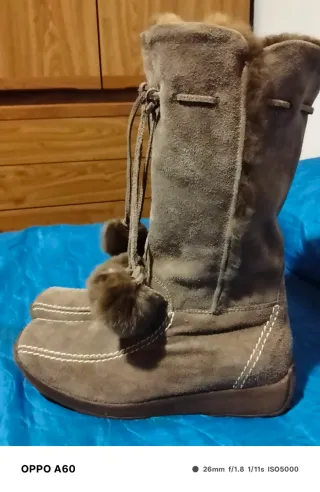 Stivali invernali camoscio pelo