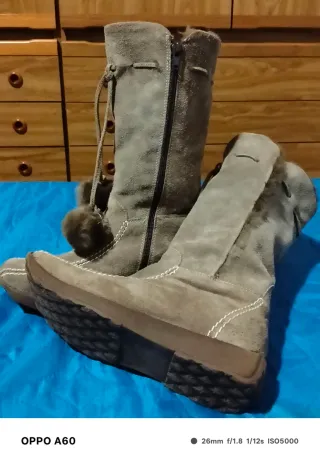 Stivali invernali camoscio pelo