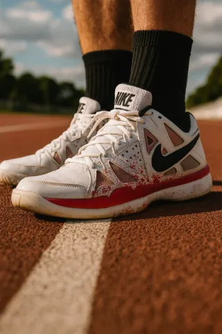 Zapatillas Nike Air Hombre Blancas/Rojas