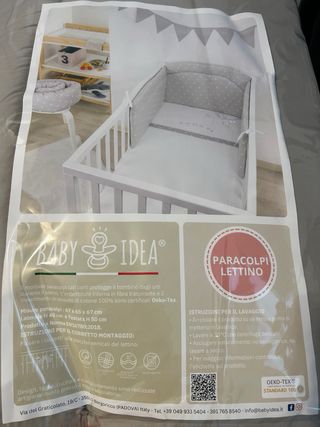 Paracolpi lettino grigio tortora