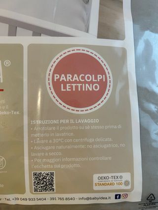 Paracolpi lettino grigio tortora