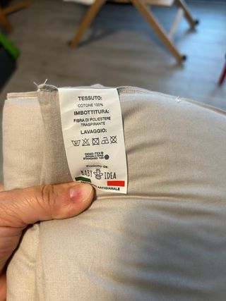 Paracolpi lettino grigio tortora