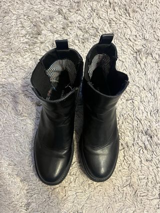 Botines negros de plataforma