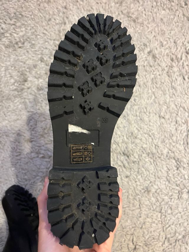 Botines negros de plataforma