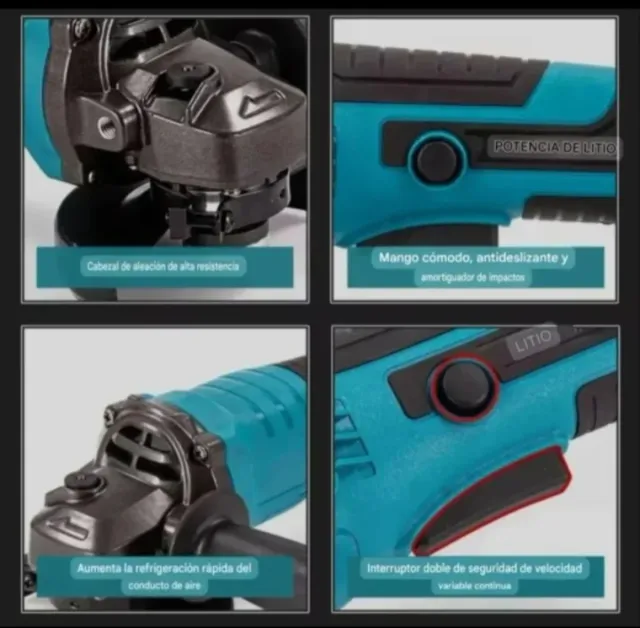 Lixadeira Angular Sem Fio com 2 Baterias