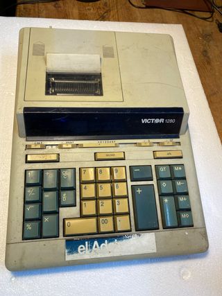 Calculadora Victor 1280 con impresora