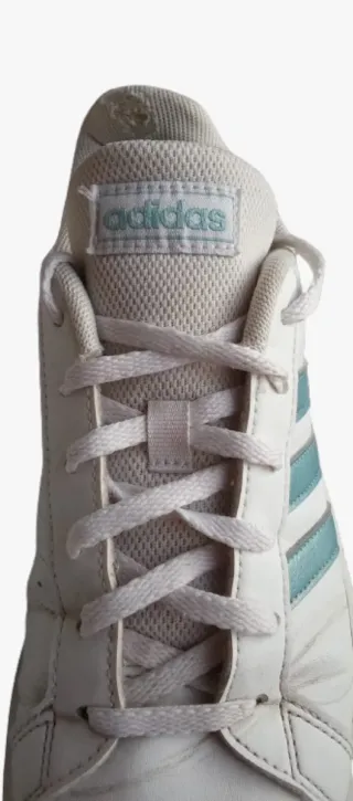 Adidas Talla 38 Blancas con Rayas Verdes