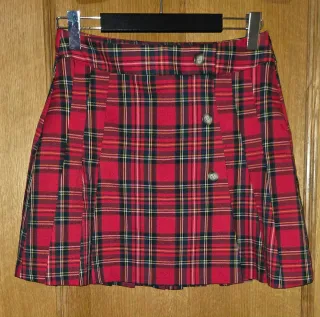 Falda Escocesa Tablas Mujer Talla M Fórmula Joven