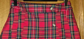 Falda Escocesa Tablas Mujer Talla M Fórmula Joven