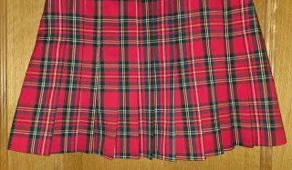 Falda Escocesa Tablas Mujer Talla M Fórmula Joven