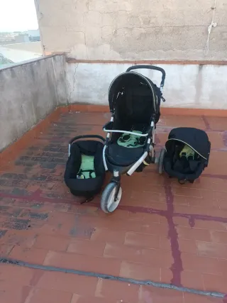 Carrito de bebé Bambisol negro