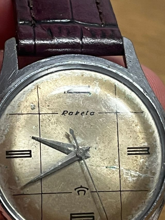 Reloj Raketa esfera cuadrícula