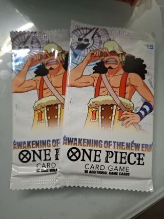 8 Bustine One Piece Card Game Awakening of the New
