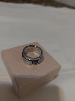 Anello Swarovski Argento e Nero