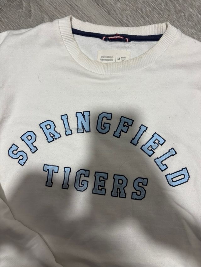 Sudadera Springfield Tigers Blanca