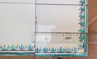 Rótulo cerámico Zapatería