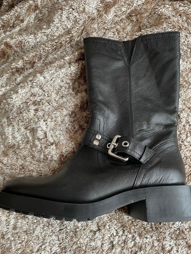 Botas de piel Zara Talla 38 nuevas