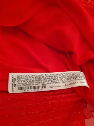 Falda Lentejuelas Roja